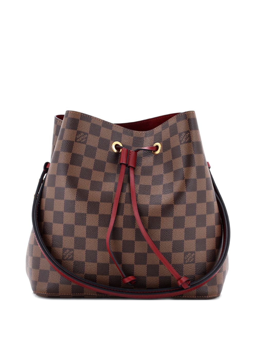 Louis Vuitton NeoNoe Handbag Damier with Leather MM bucket bag