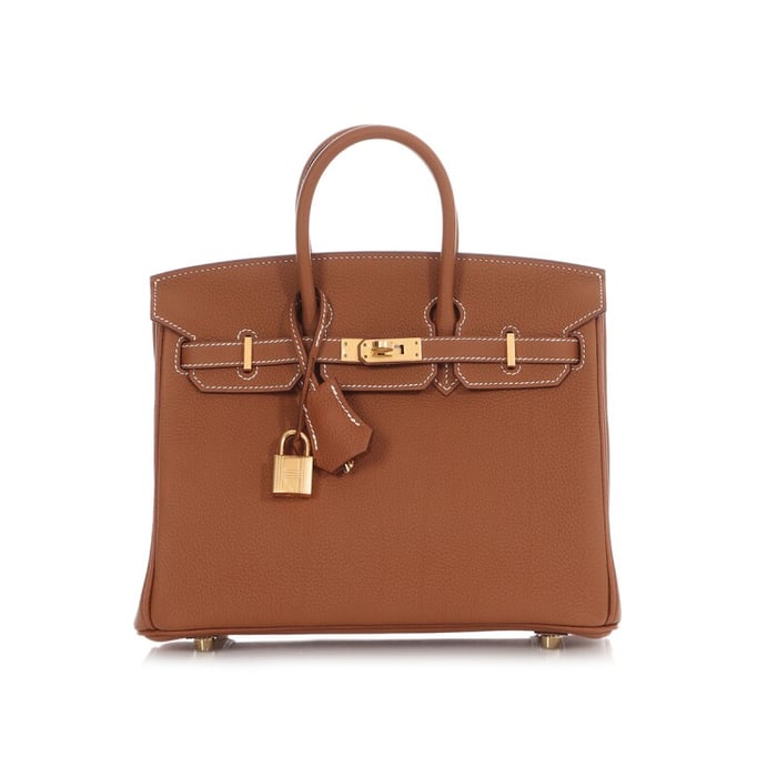 Hermes Gold Togo Birkin 25 Gold Hardware, 2023