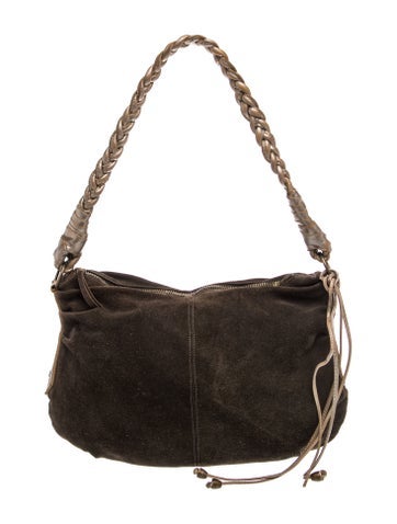 Maje Suede Shoulder Bag
