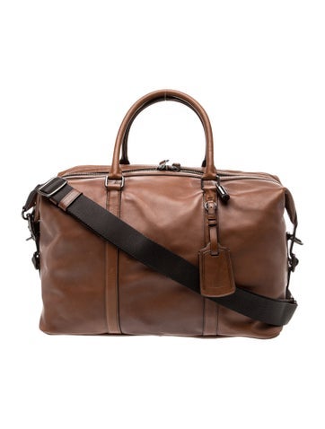 Coach Leather Weekender Bag