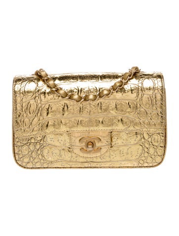 Embossed Rectangular Mini Flap Bag