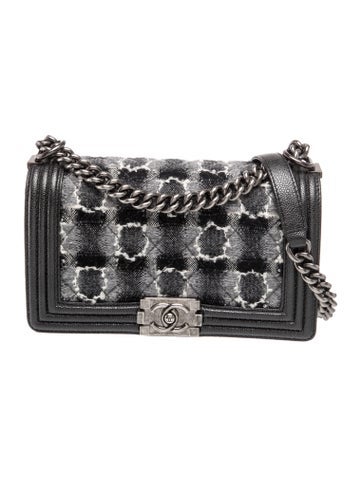 Chanel Paris-Edinburgh Medium Tweed Boy Bag