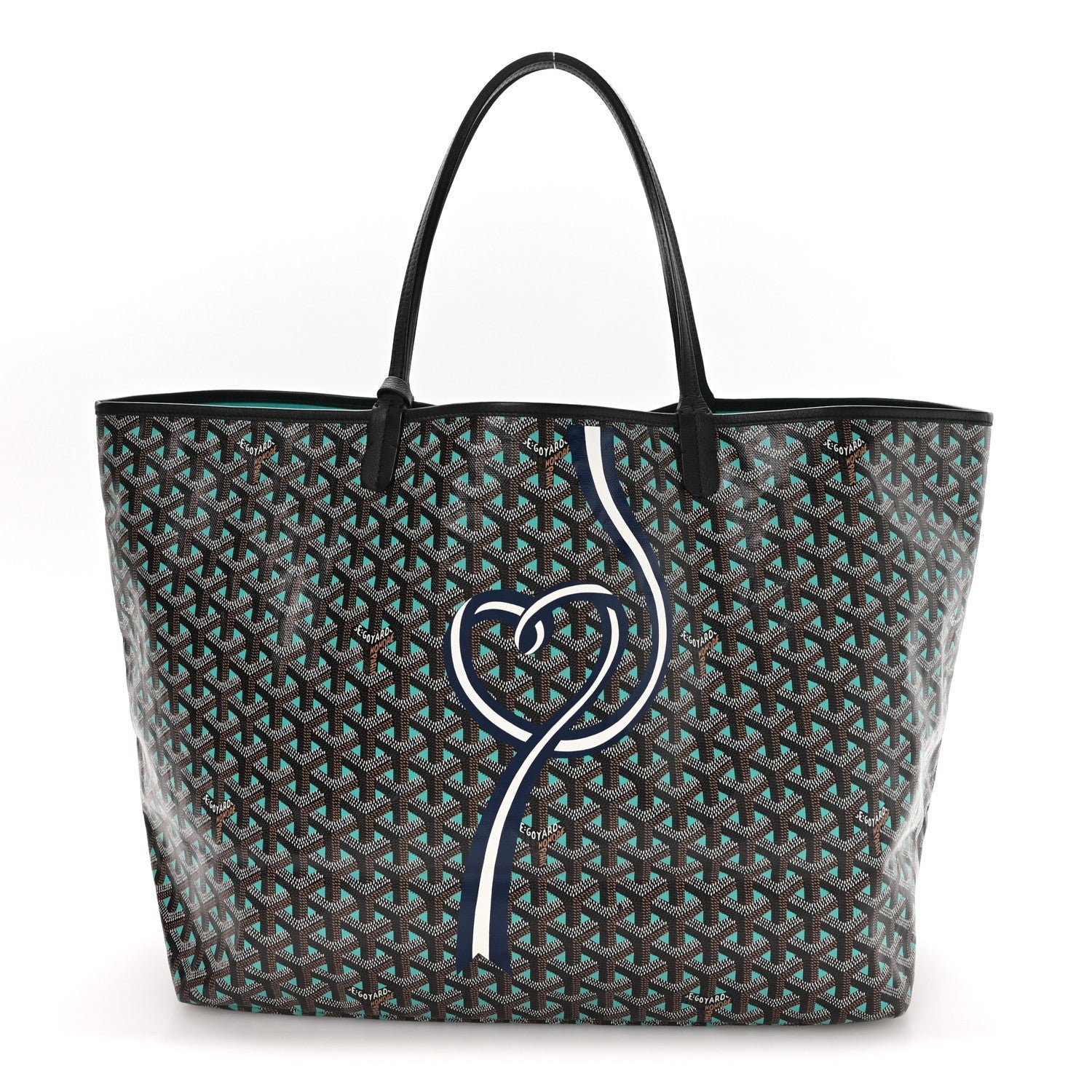 Goyard Goyard Goyardine Sunflower Reversible Saint Louis Claire Voie GM Black Opaline