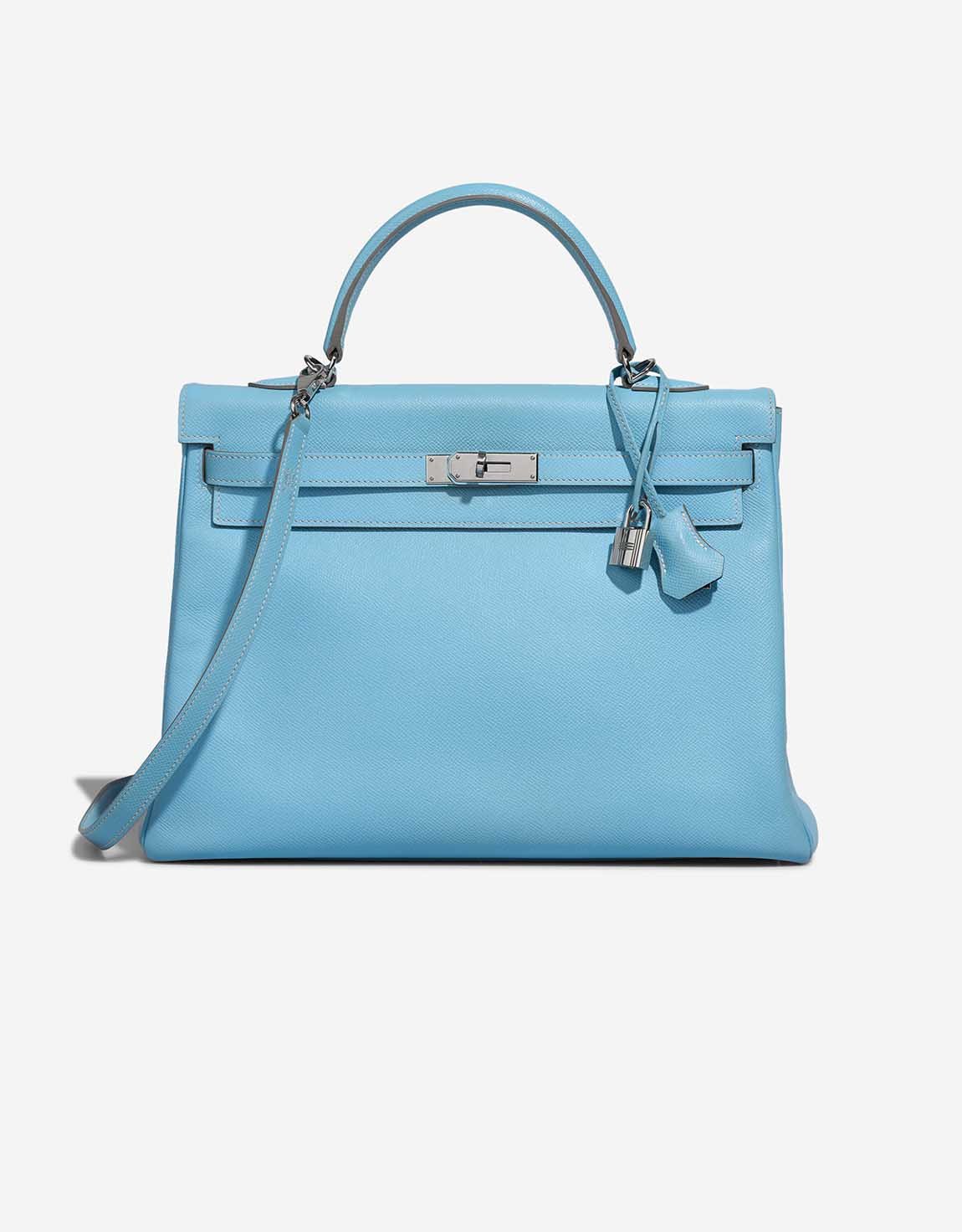 Hermes 
		Kelly 35 Candy Collection Epsom Bleu Céleste / Mykonos    