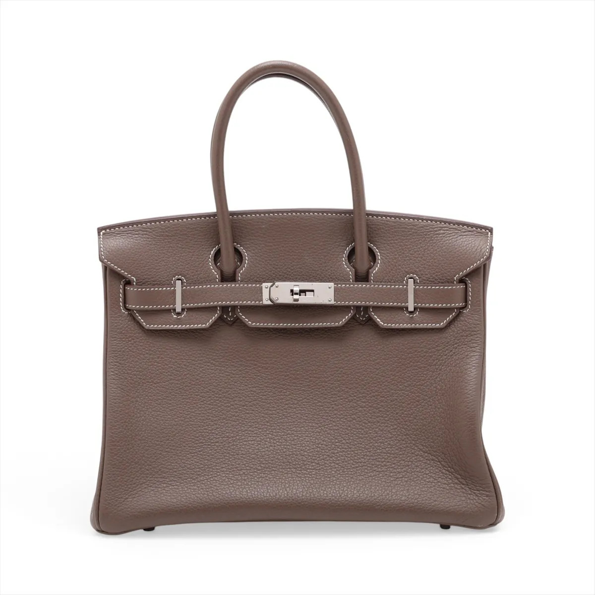 Hermès Birkin 30 Le Tournay Togo Etoupe Silver Metal Fittings