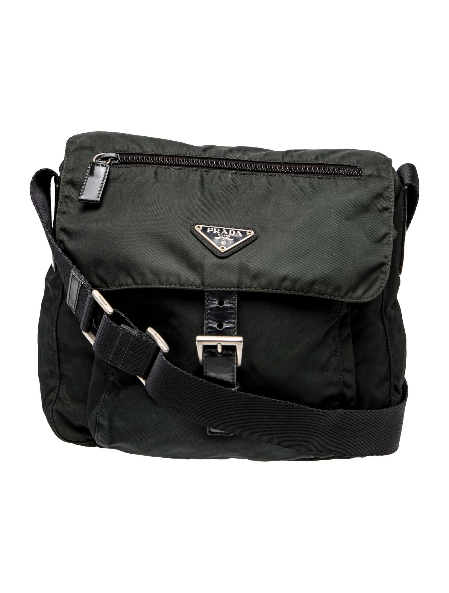 Enameled Metal Triangle Crossbody Bag