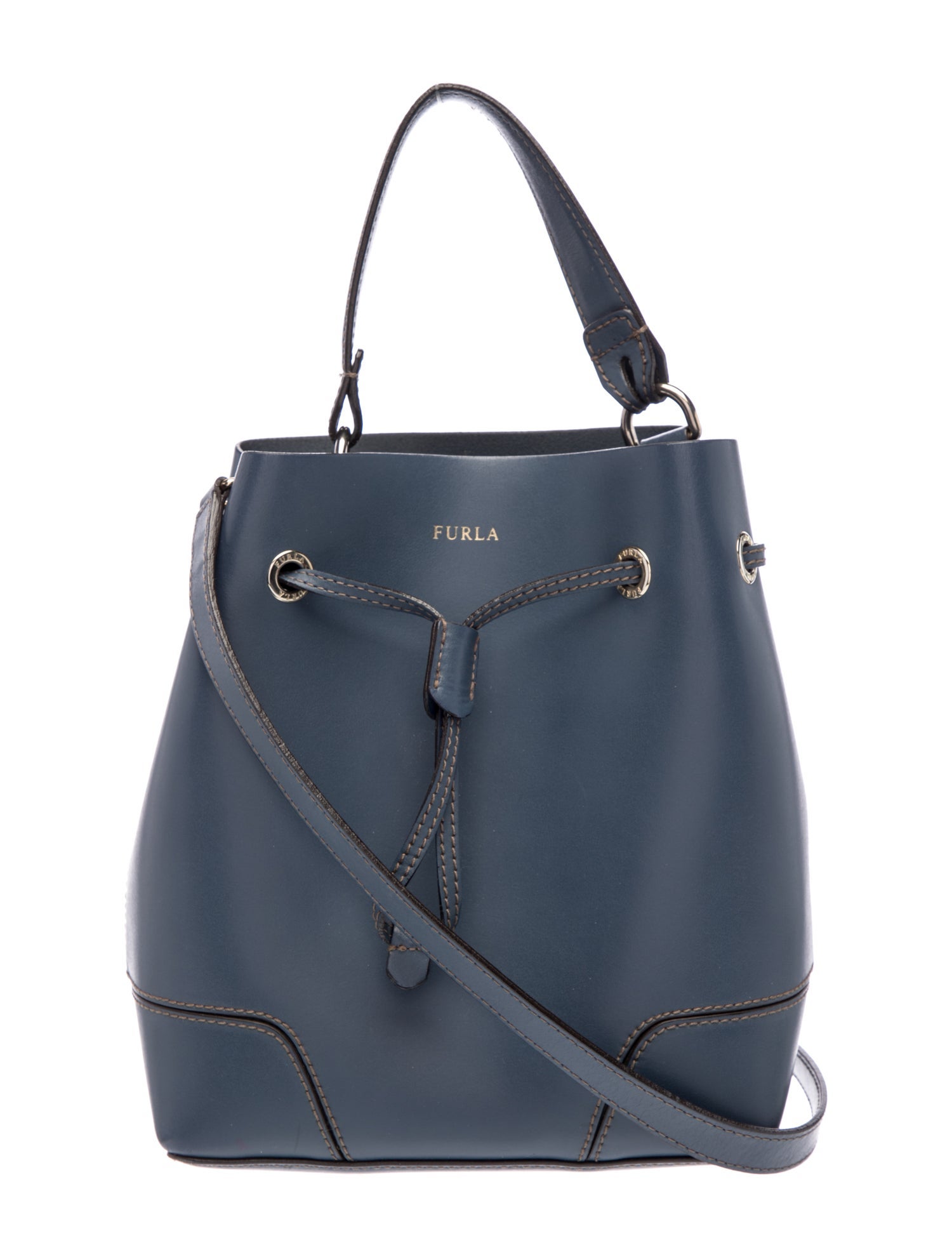 Furla Leather Bucket Bag
