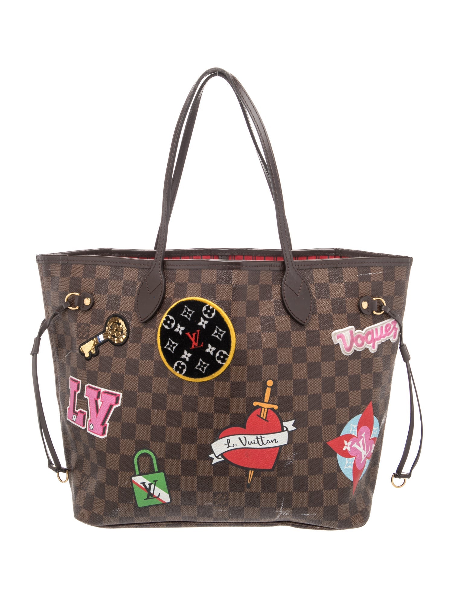 Damier Ebene Neverfull w/Pouch MM