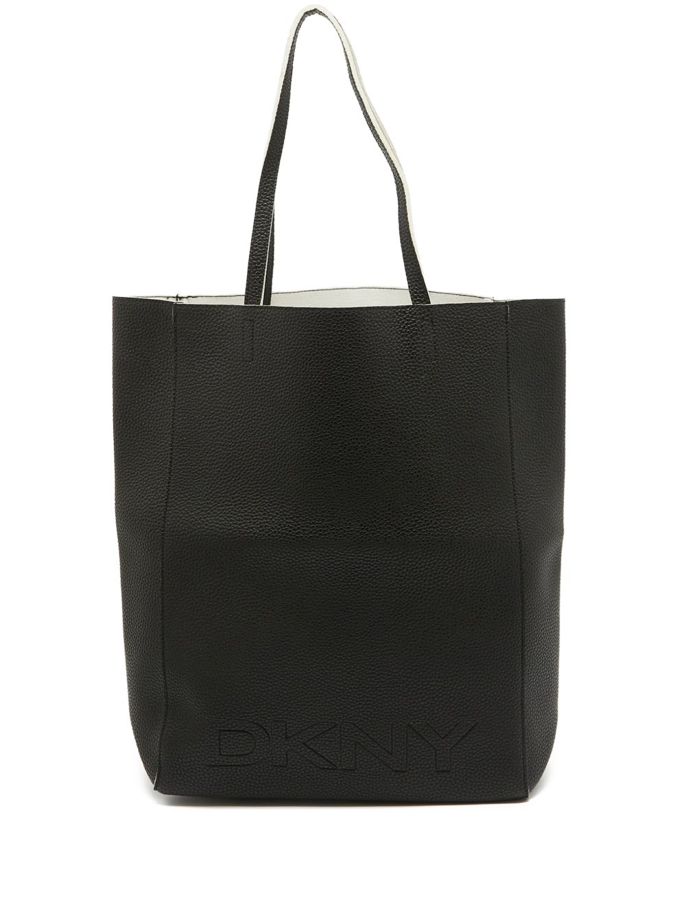 pre-owned textured leather tote bag