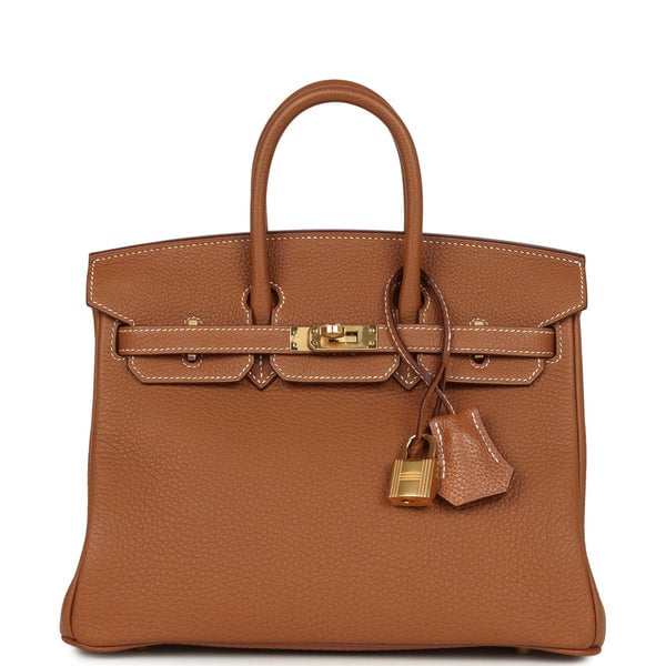 Hermes Pre-owned Hermes Birkin 25 Gold Togo Gold Hardware