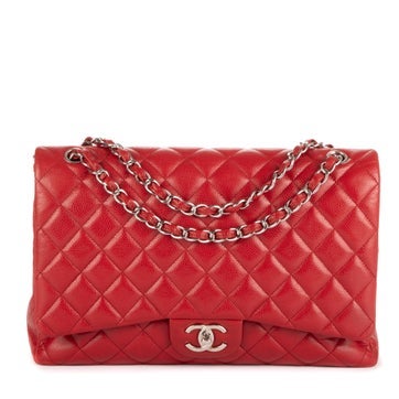 Leather Classic Maxi Jumbo Double Flap