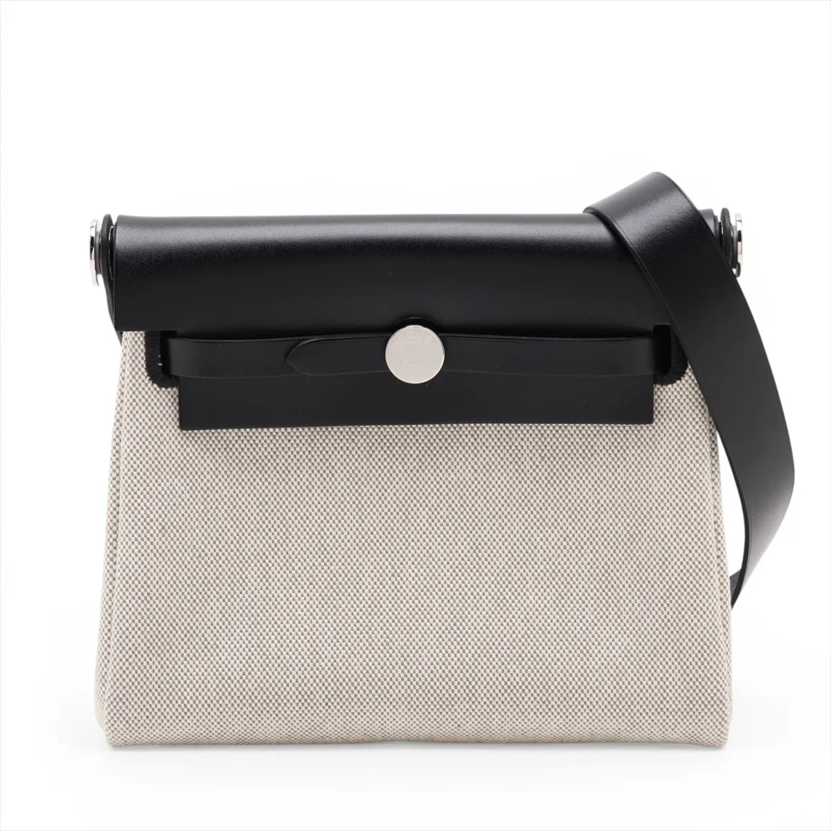 Hermès Herbag Zip 20 Mini Twirl Ash x Vash Hunter Beige x black Silver Metal Fit
