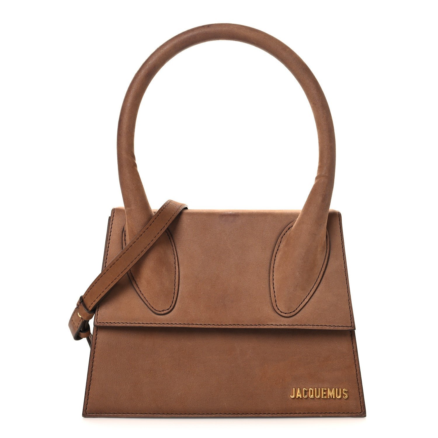 Jacquemus Suede Le Grand Chiquito Brown