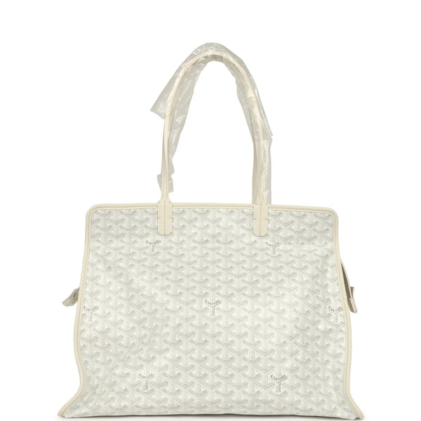 Goyard Goyard Goyardine White Hardy PM Bag Palladium Hardware