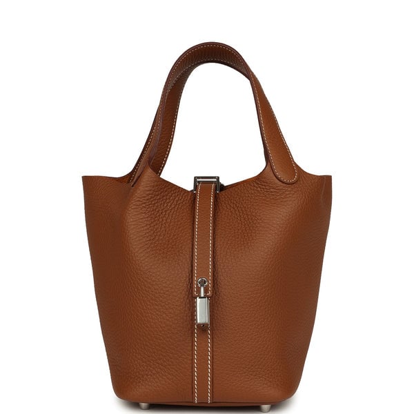 Hermes Picotin Lock 18 Gold Clemence Palladium Hardware