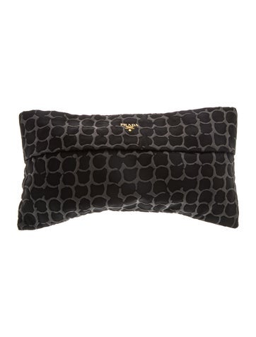 Enameled Metal Triangle Clutch