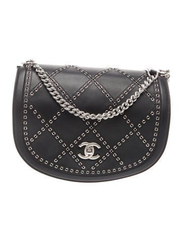 Paris-Greece Coco Eyelets Flap Bag