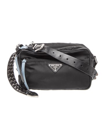 Vela Nylon New Vela Studded Shoulder Bag