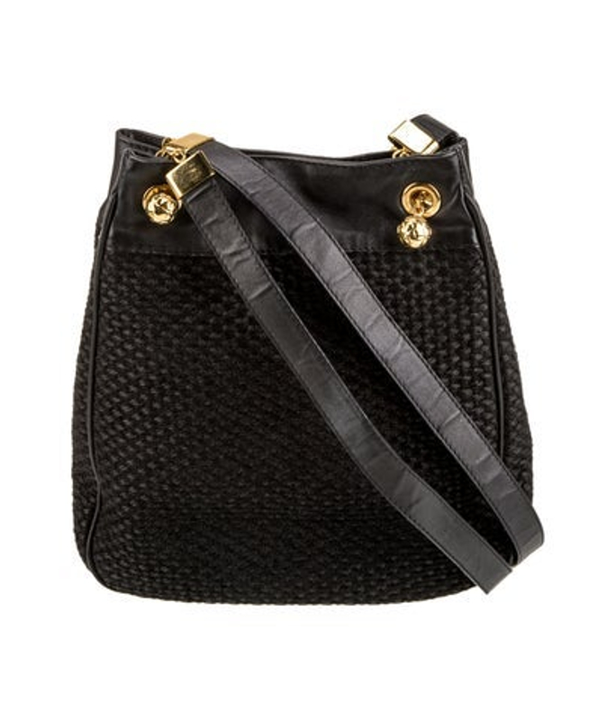 Bottega Veneta Veneta Raffia Shoulder Bag Vintage