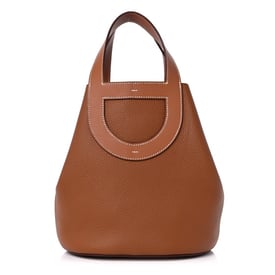 Hermes Taurillon Clemence Swift In-The-Loop 23 Bag Gold
