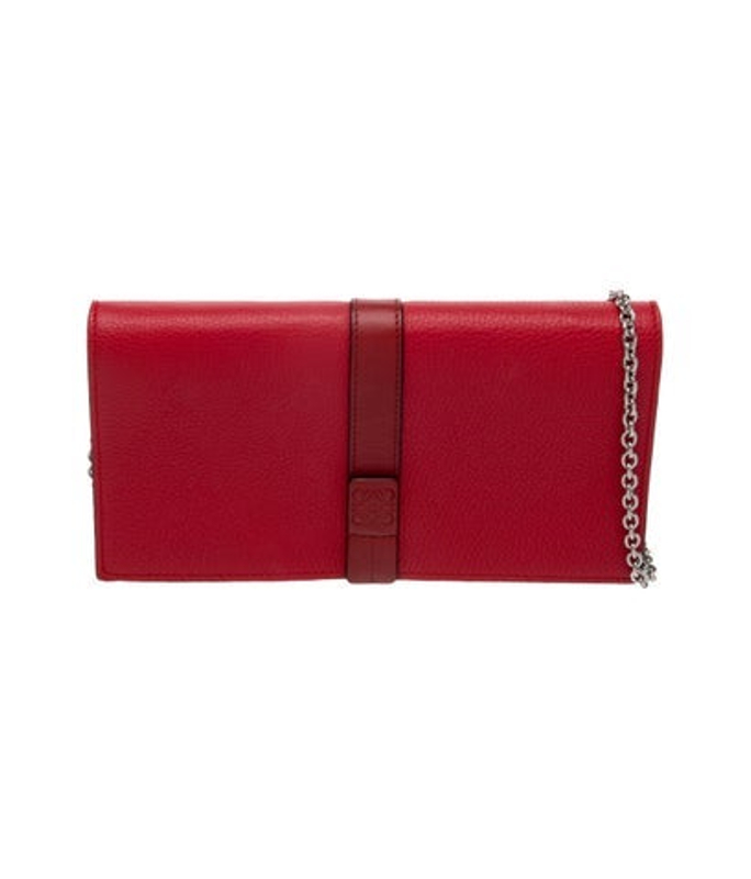 Loewe Leather Anagram Wallet On Chain