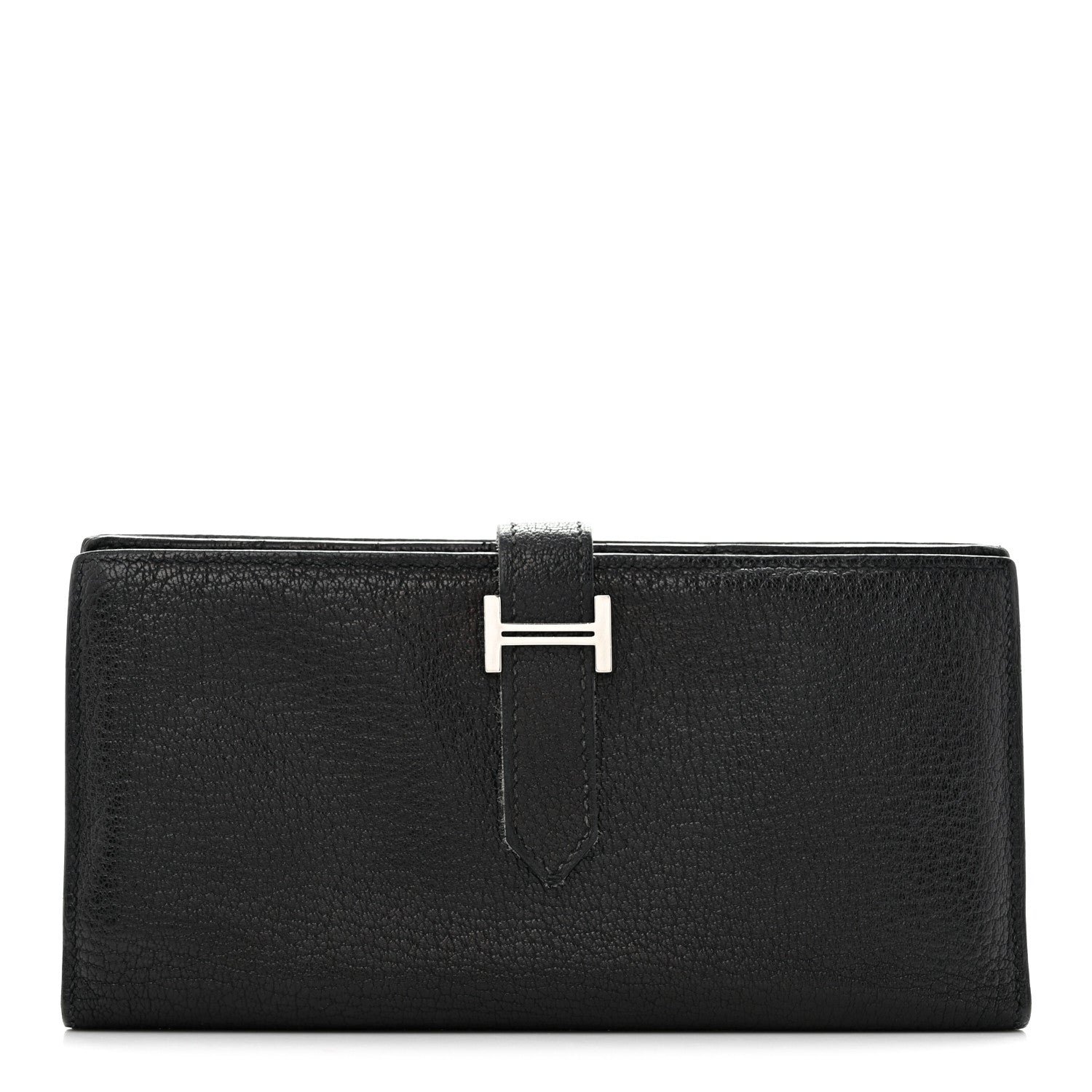 Hermes Hermes Chevre Mysore Bearn Gusset Wallet Black