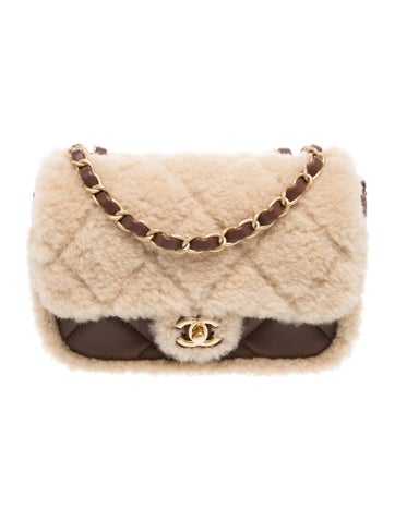 Mini Shearling Flap Bag