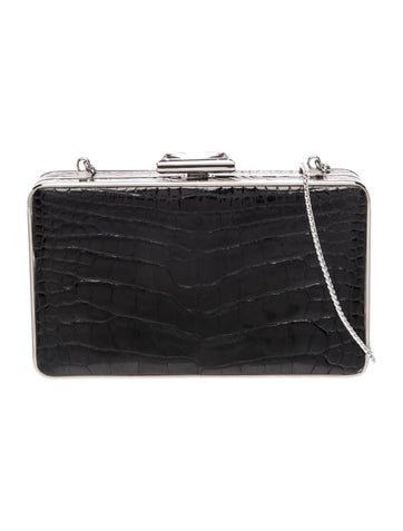 Judith Leiber Crocodile Minaudière