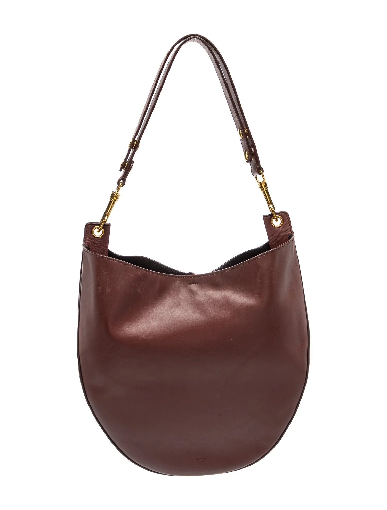 Celine Leather Trotteur Hobo