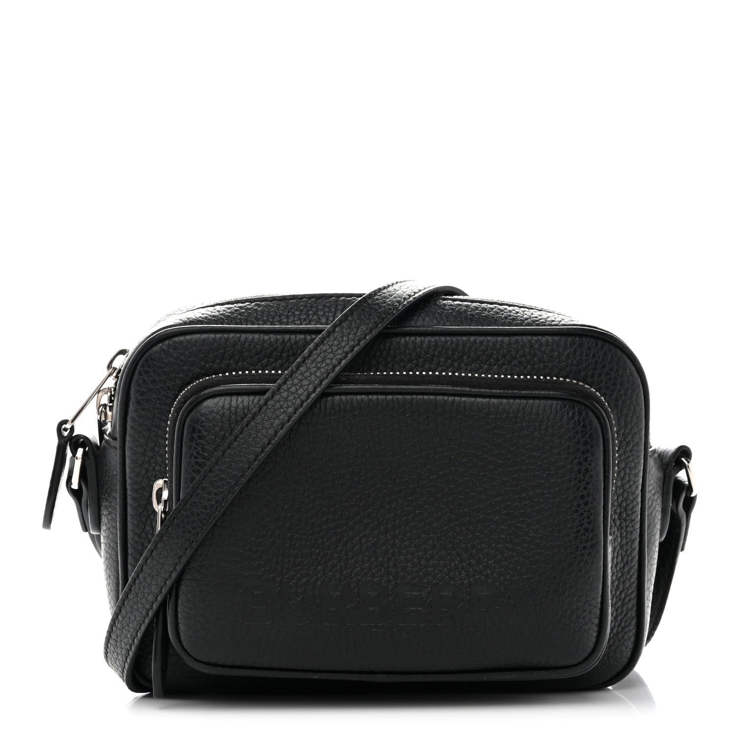 Burberry Grained Calfskin Small Camera Bag Black