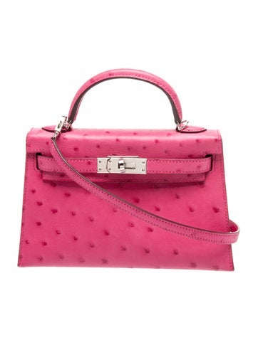 Ostrich Mini Kelly II Sellier 20