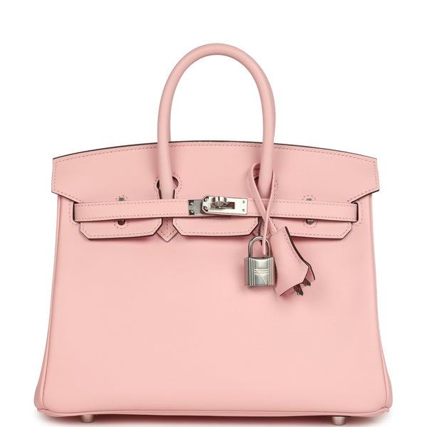 Hermes Hermes Birkin 25 Rose Sakura Swift Palladium Hardware