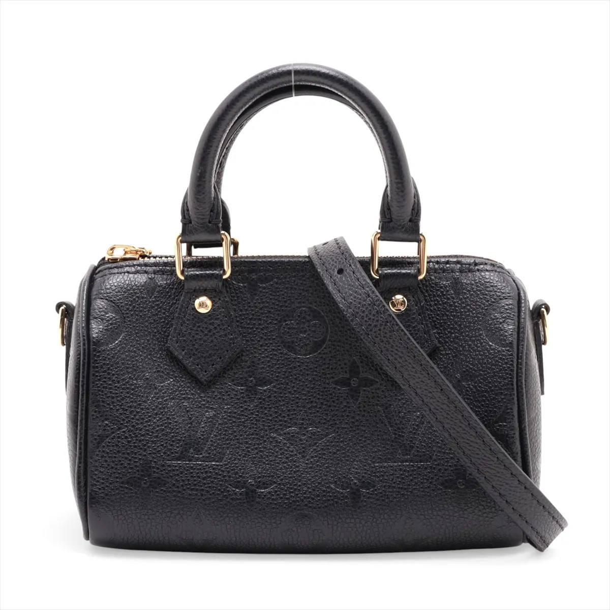 Louis Vuitton Monogram Empreinte Nano Speedy M82450 Black There was an RFID resp