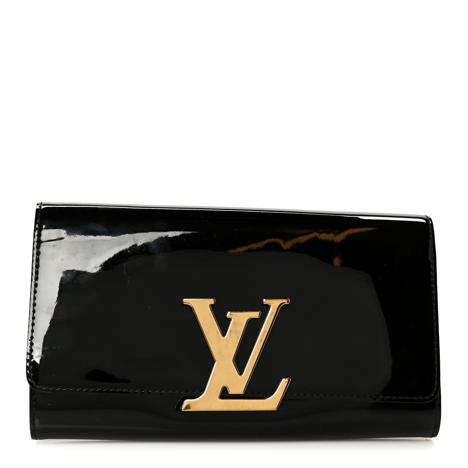 Louis Vuitton Patent Louise Clutch Black