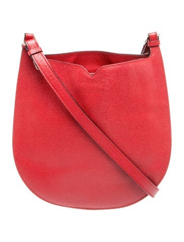 Valextra Leather Messenger Bag