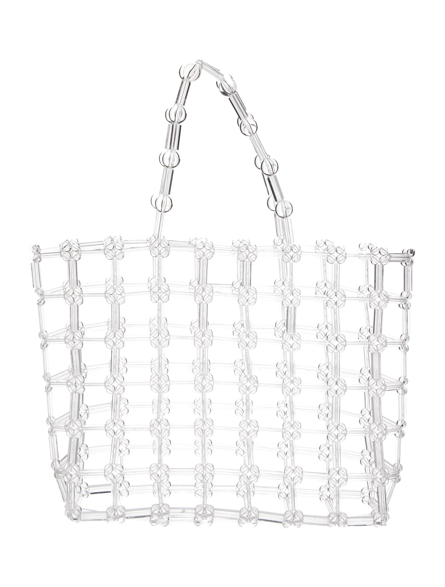 Staud Acrylic Top Handle Bag