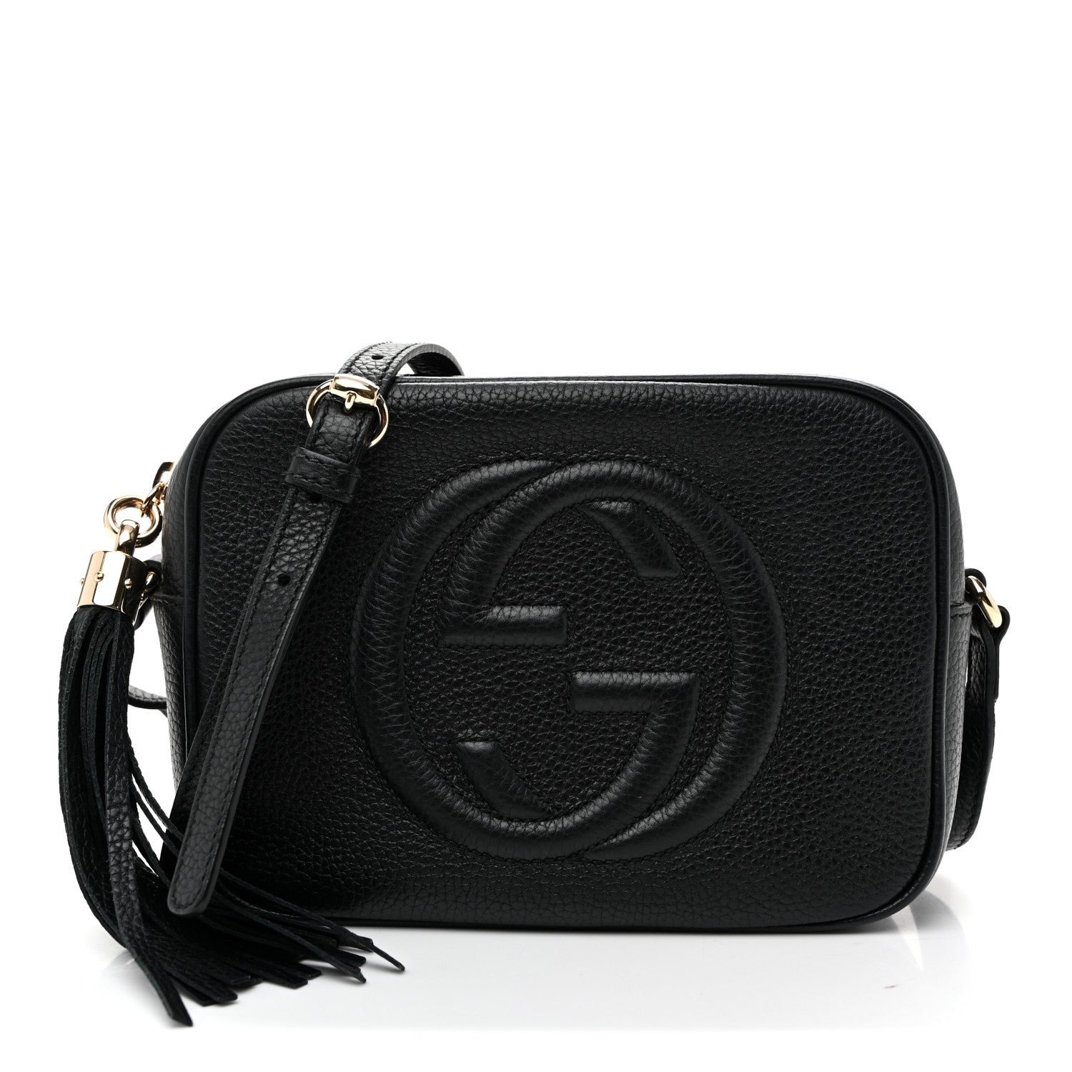 Gucci Pebbled Calfskin Small Soho Disco Bag Black