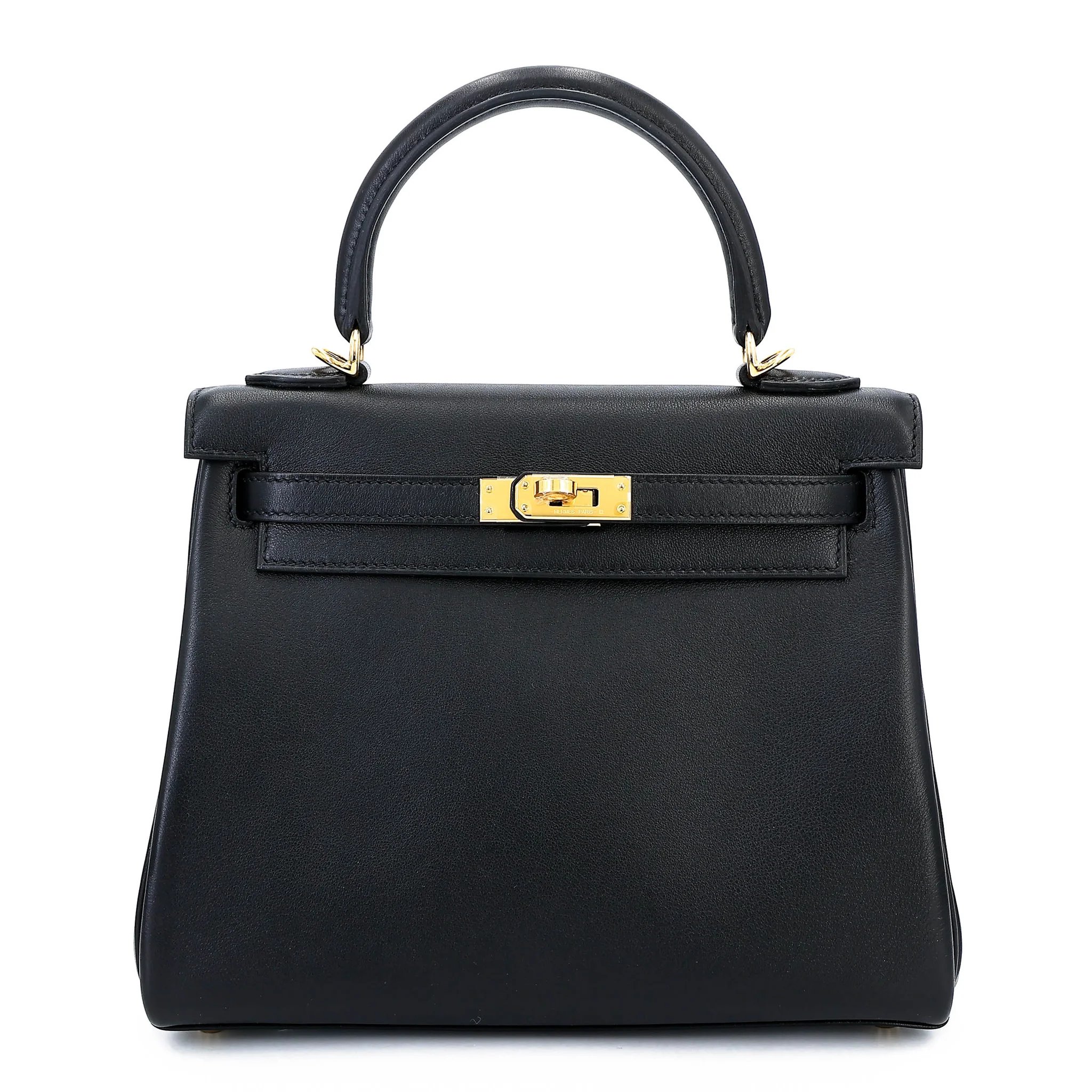 Brand New ( Rank N ) HERMÈS Kelly 25 Noir (89) Veau Cheri Gold hardware K (2025)