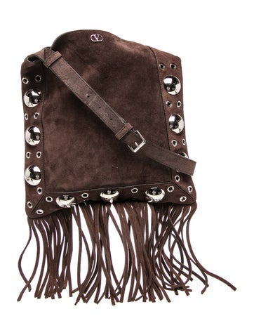 Suede Messenger Bag