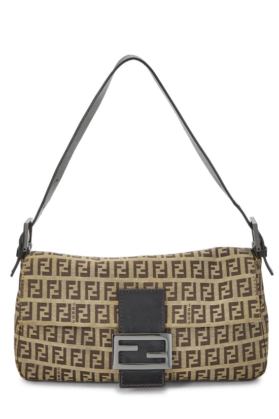 Brown Zucchino Canvas Baguette