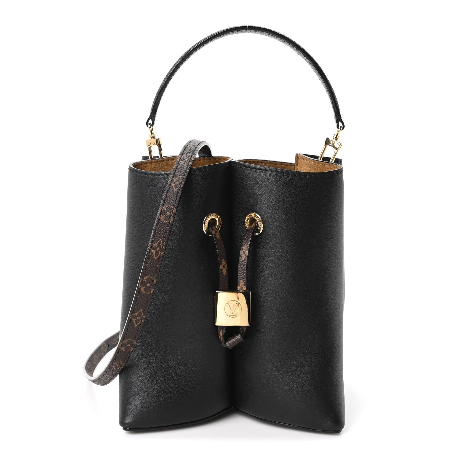 Louis Vuitton Calfskin Monogram LV Bloom PM Black