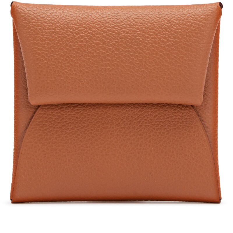 Hermes Gold and Beige De Weimar Evercolor Bastia Verso Coin Pouch, 2021