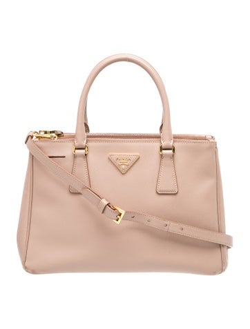 Saffiano Leather Galleria Double Zip Small