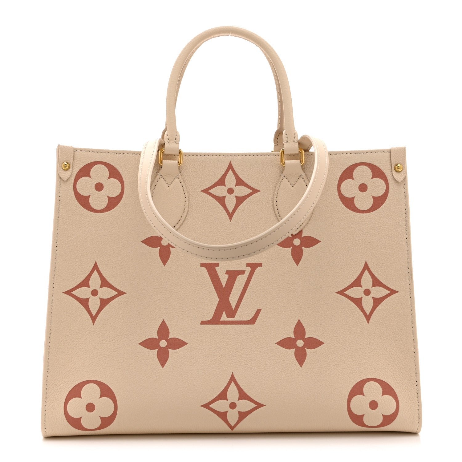 Louis Vuitton Empreinte Monogram Giant Onthego MM Creme Rose Trianon
