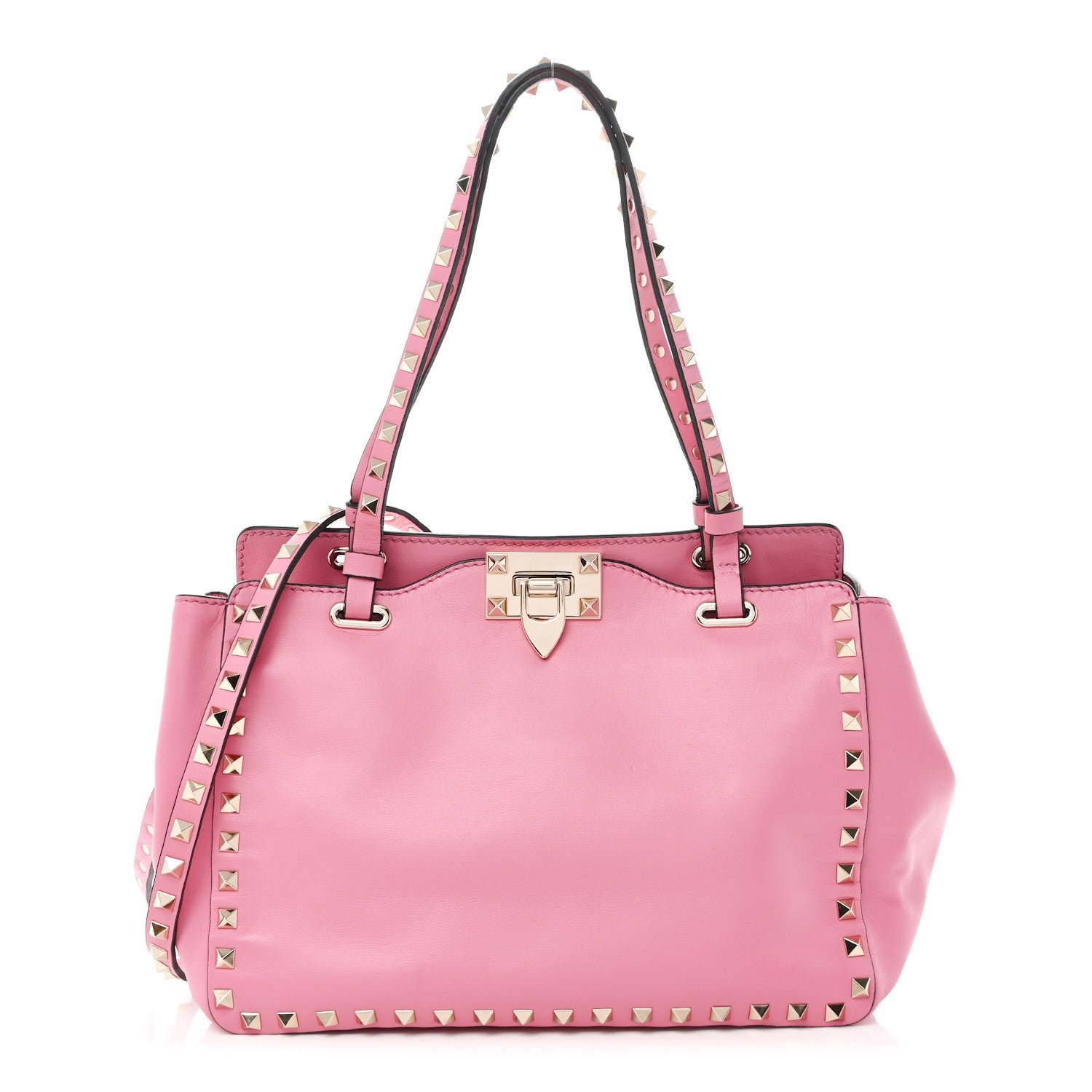 Valentino Garavani Vitello Small Rockstud Tote  Ninphea