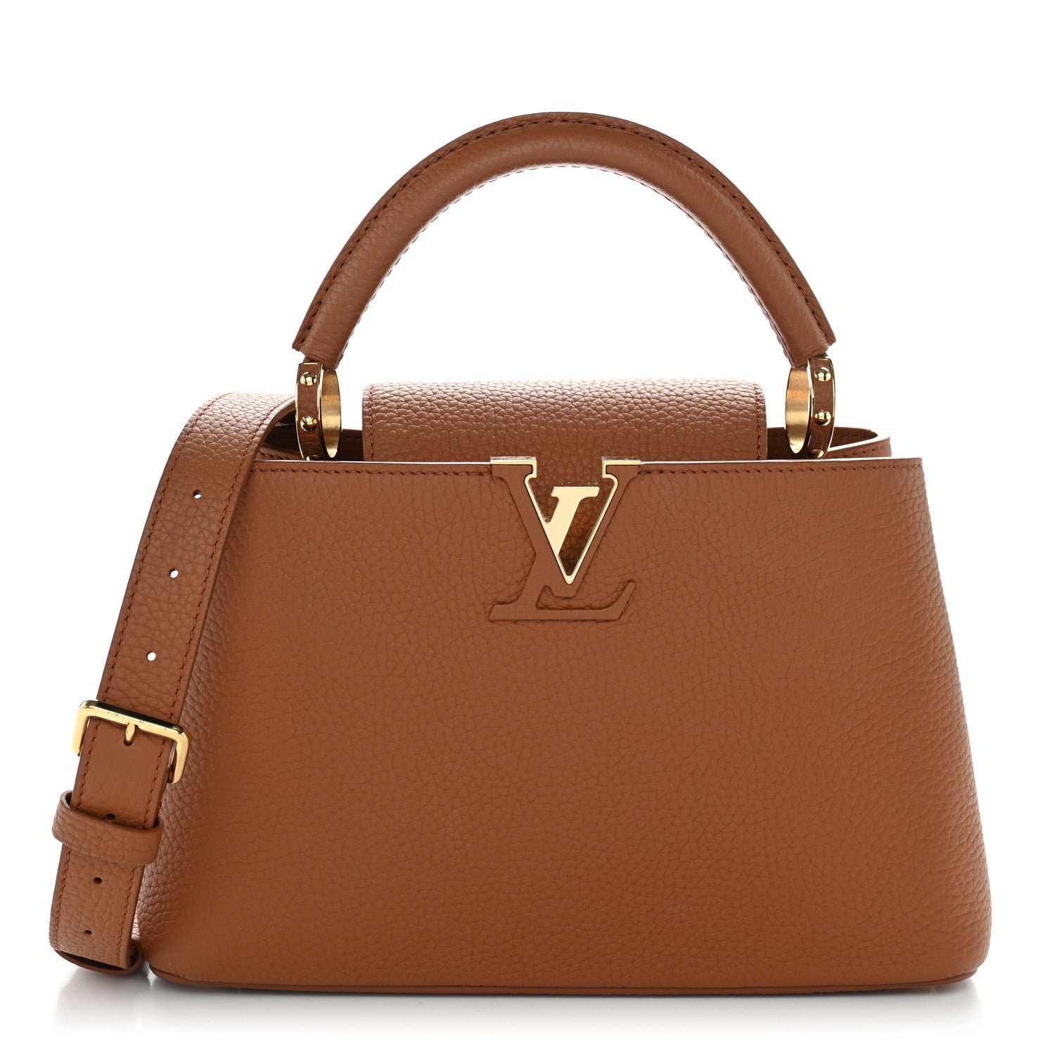 Louis Vuitton Taurillon Capucines BB Tan