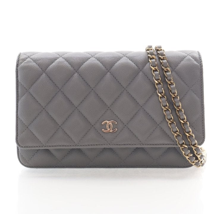 Chanel Caviar Classic Wallet On Chain (WOC)