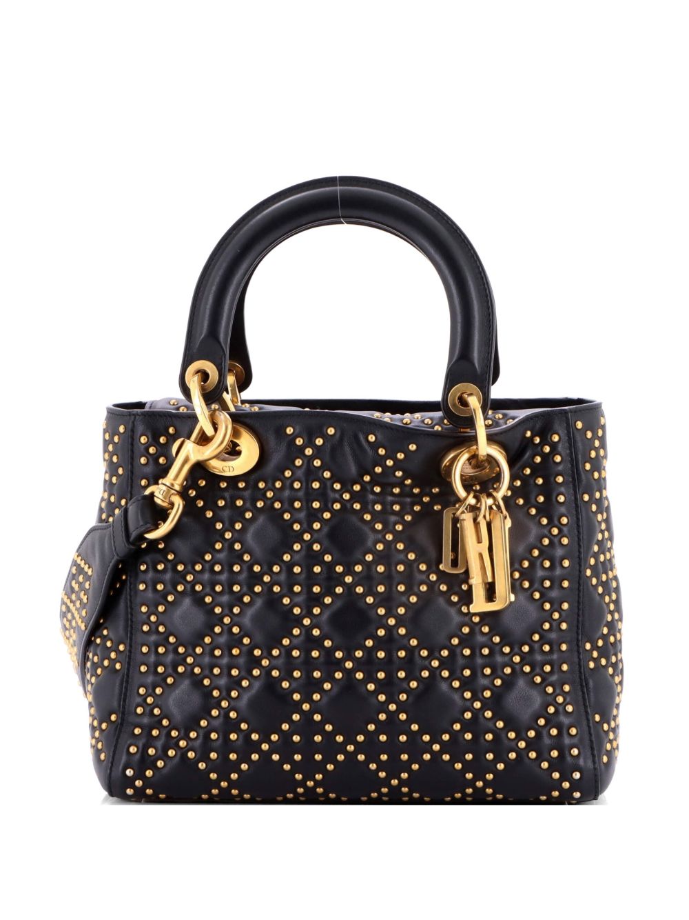 Supple Lady Dior Bag Cannage Studded Lambskin Medium satchel
