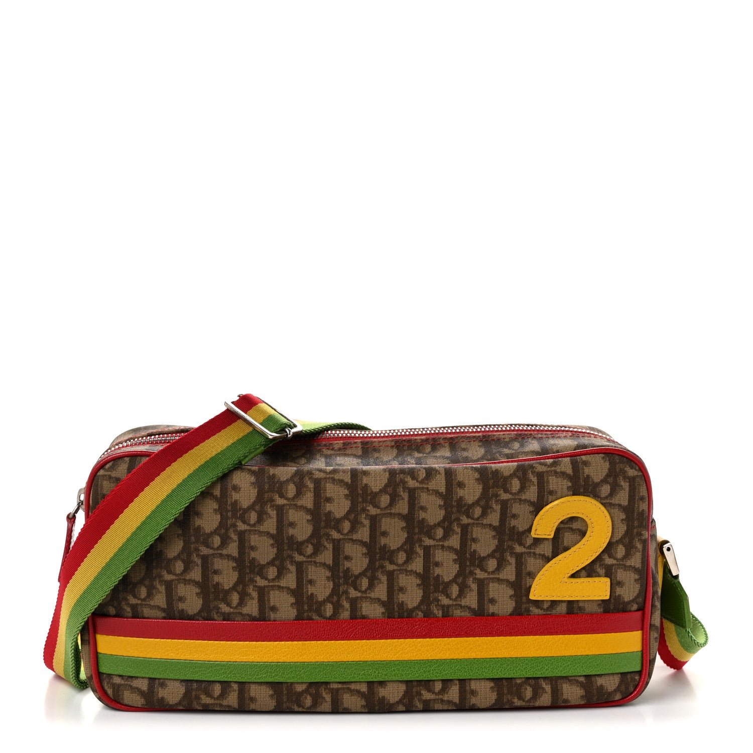 Christian Dior Monogram Rasta Messenger Bag Beige