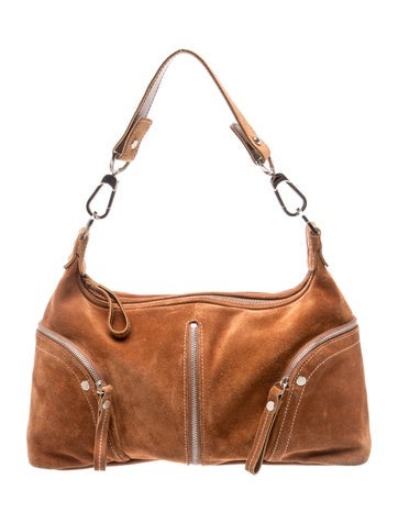 Suede Top Handle Bag